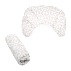Beige Checkered Quilt